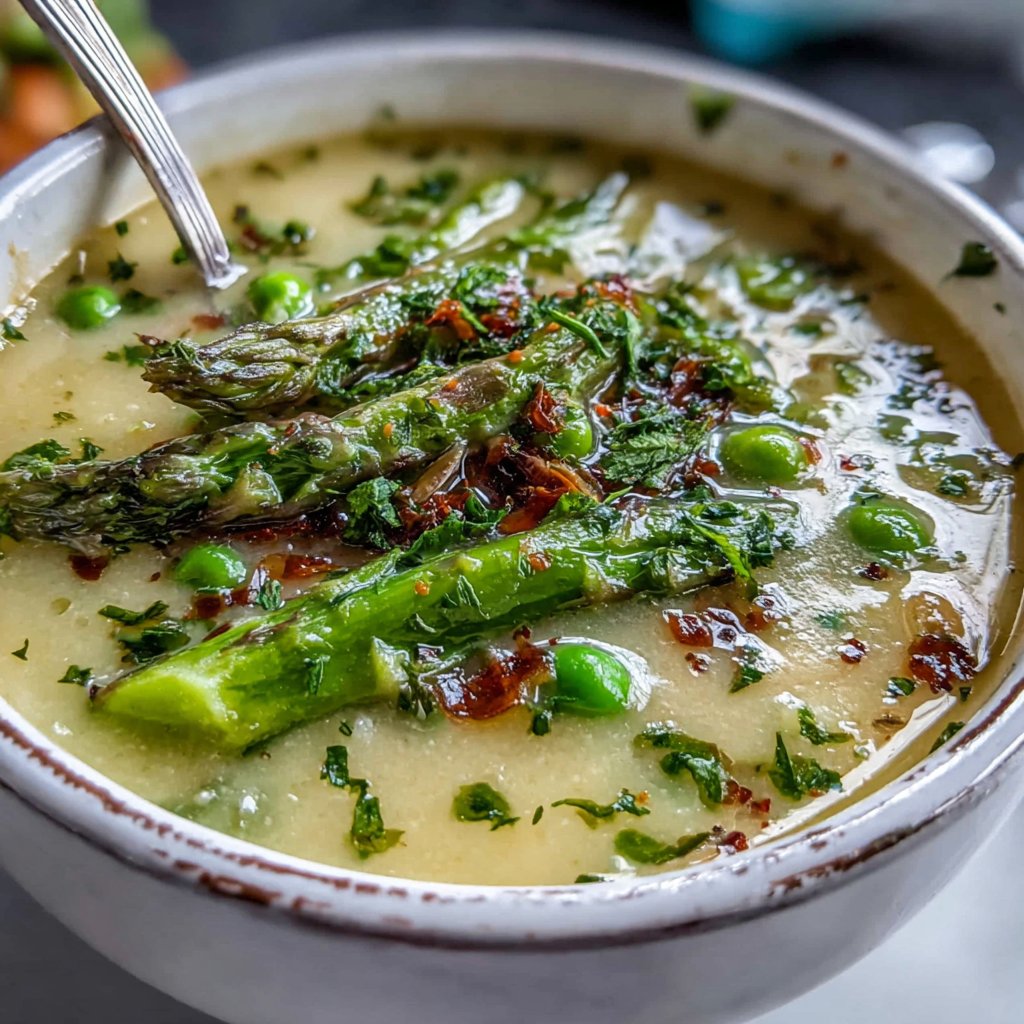 Light Lemon Spring Soup