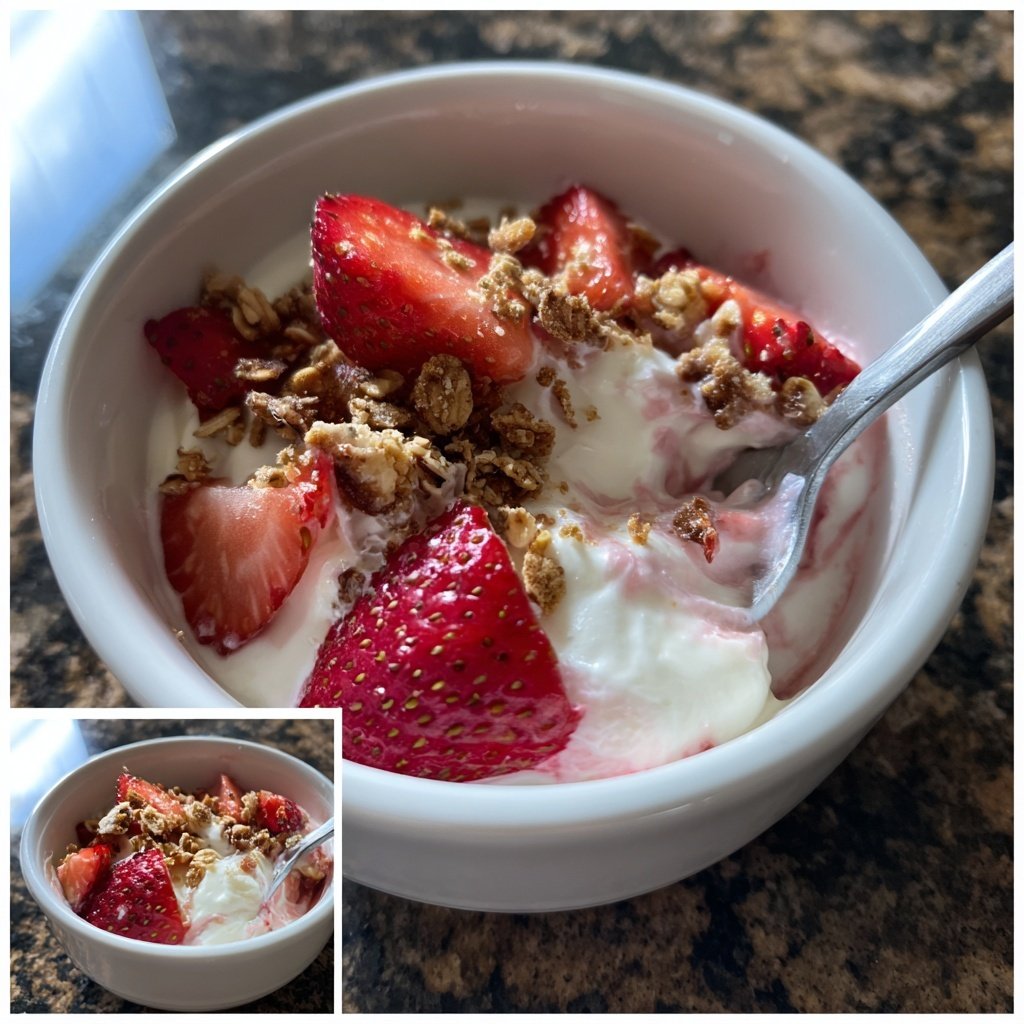 Fresh Strawberry Yogurt Bowl