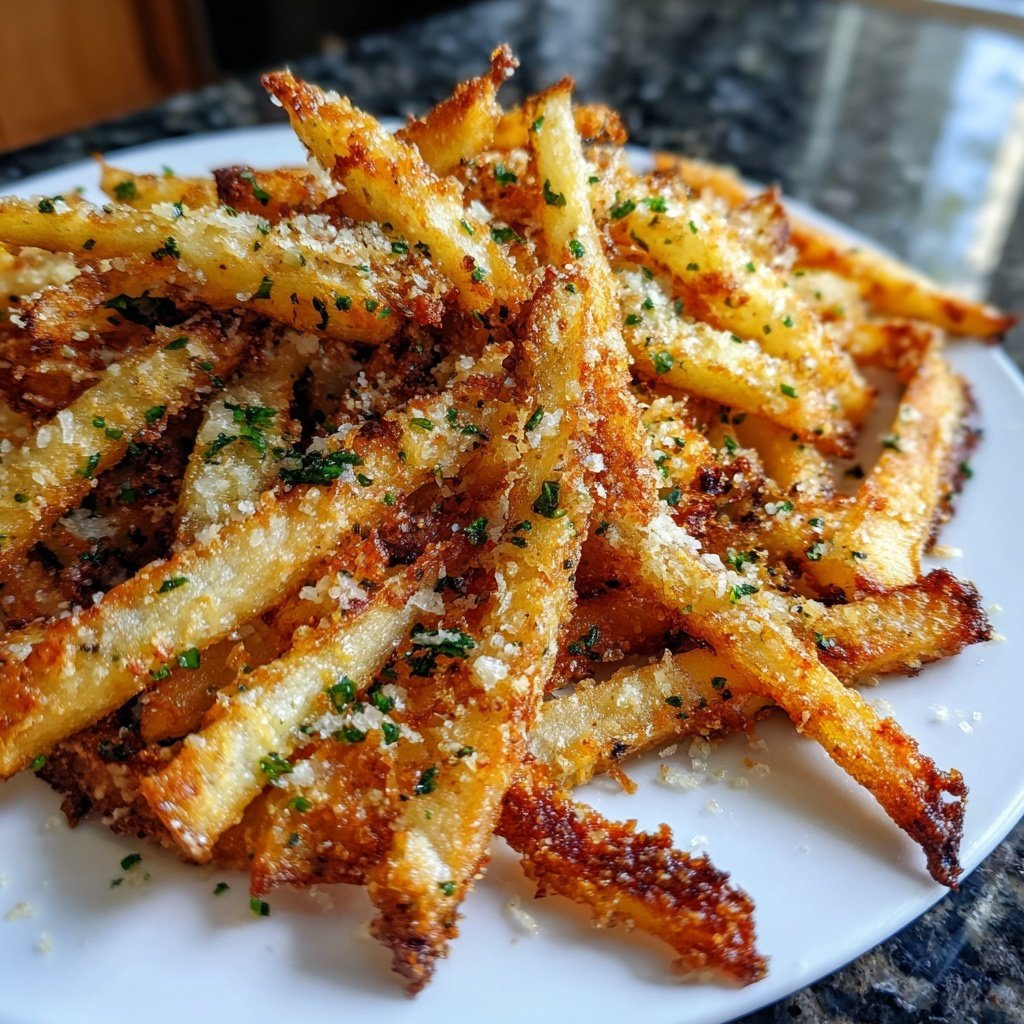 Super Bowl Appetizer Garlic Parmesan Fries