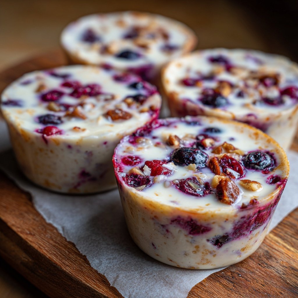 Vanilla Berry Yogurt Breakfast Cups