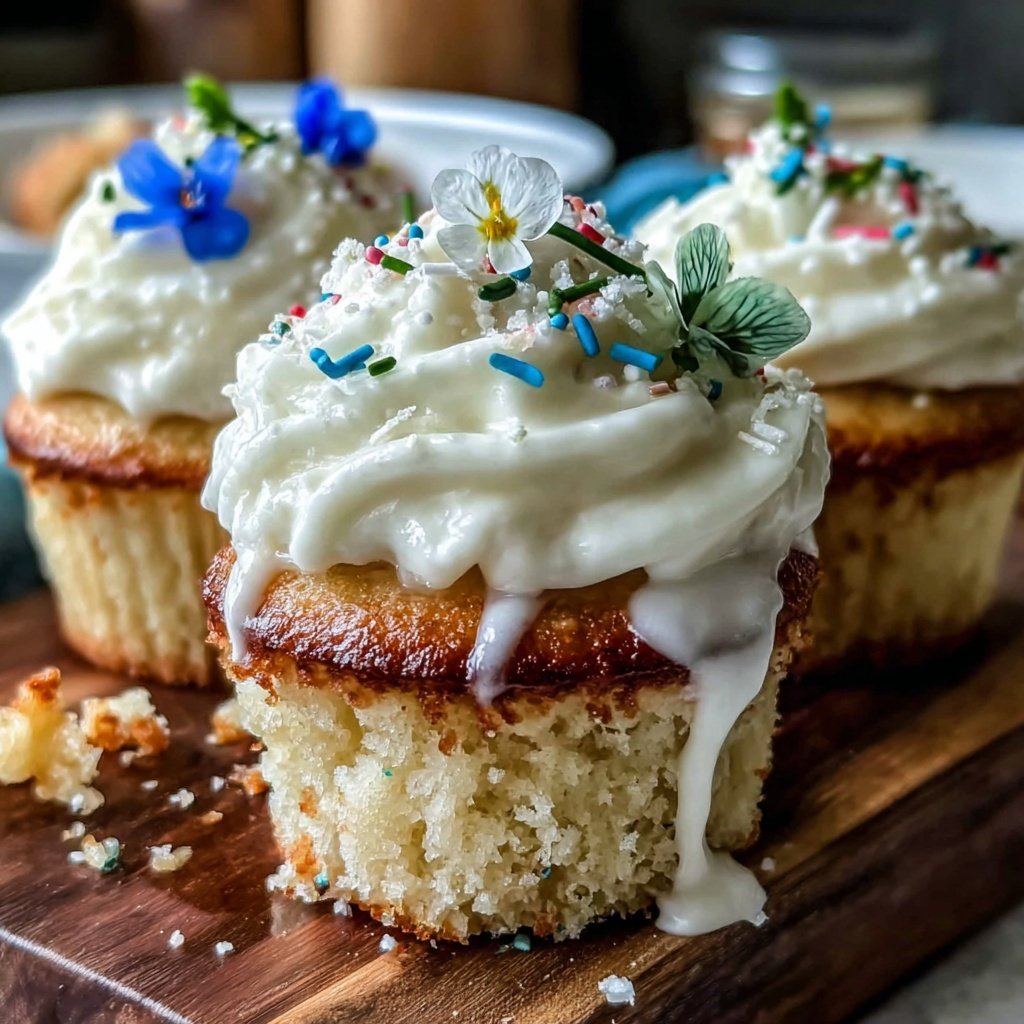 Spring Cupcakes With Vanilla Buttercream