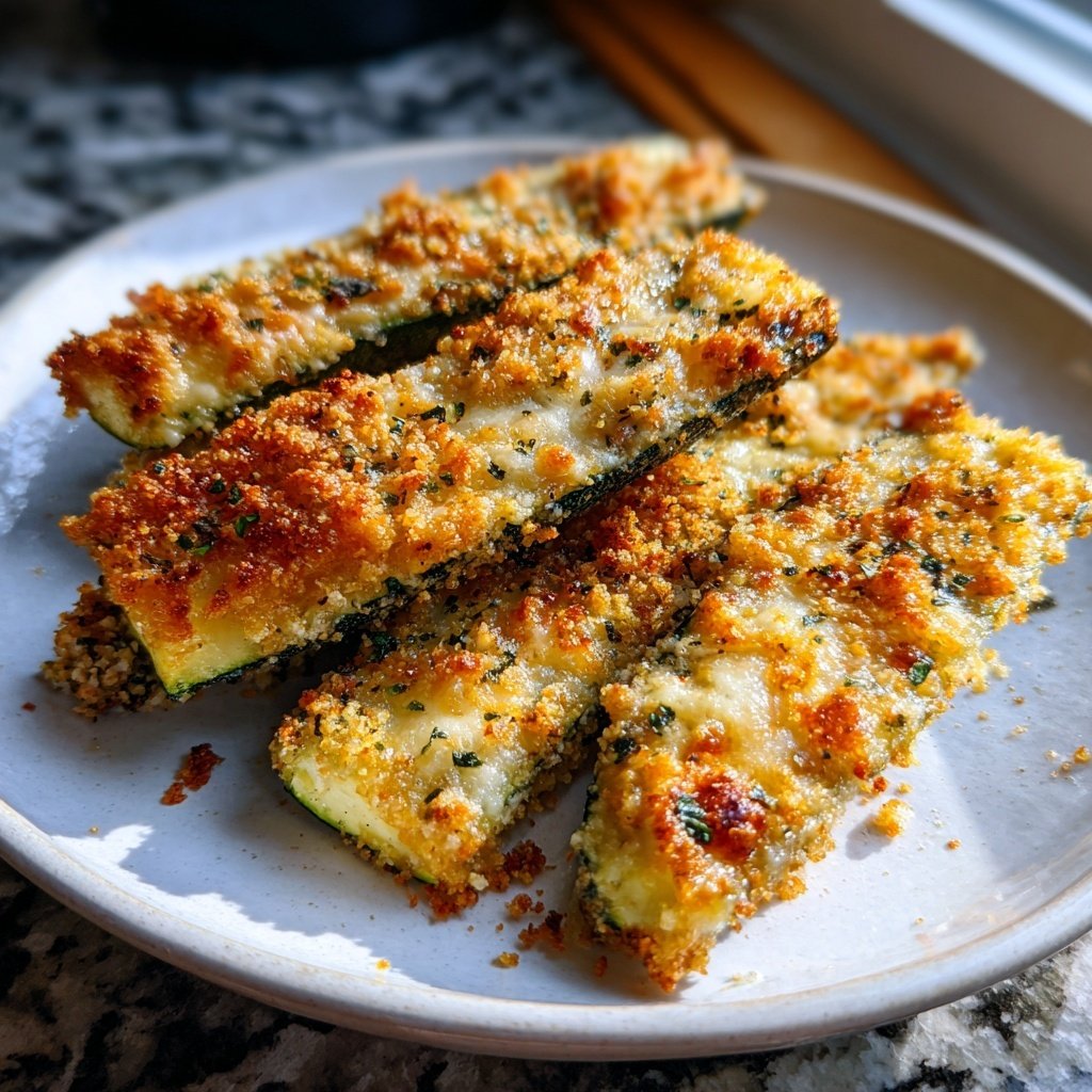 Baked Zucchini With Parmesan