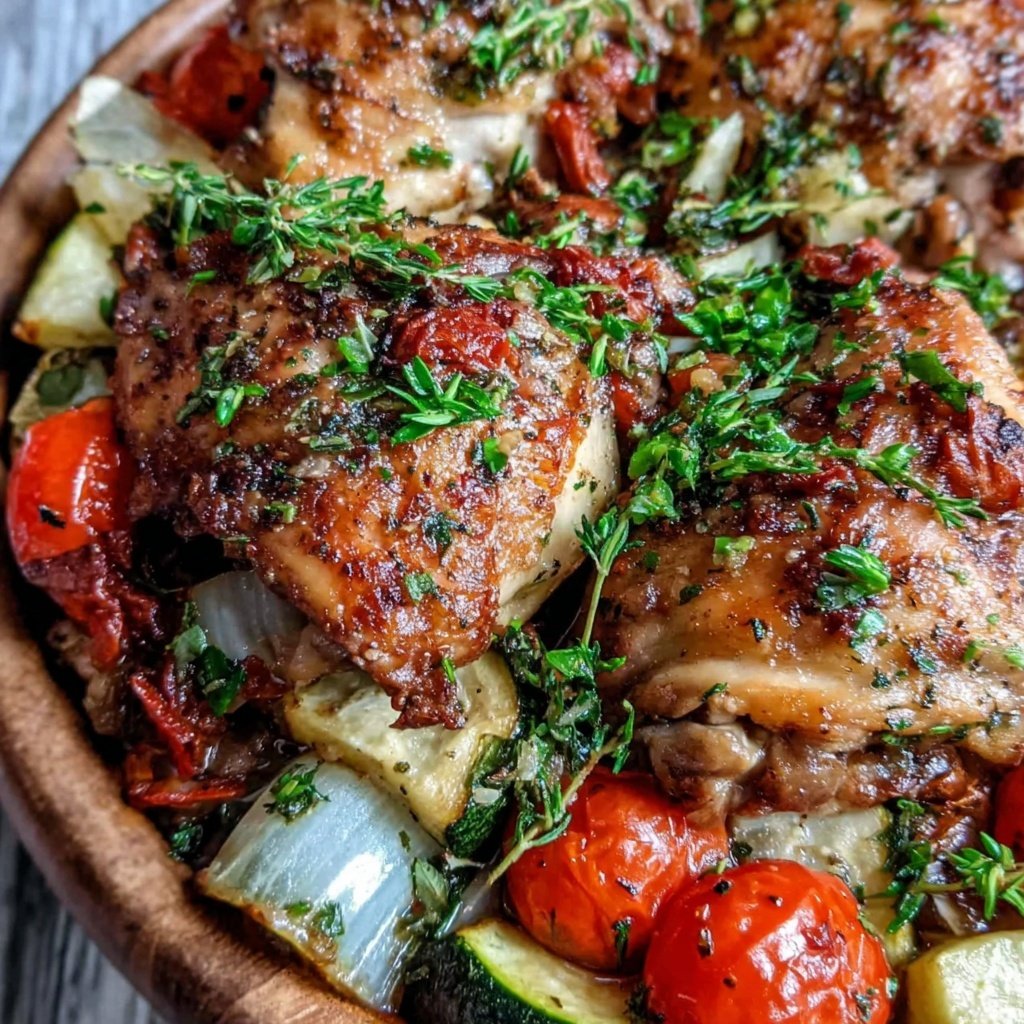 Easy Healthy Chicken And Vegetable Bake