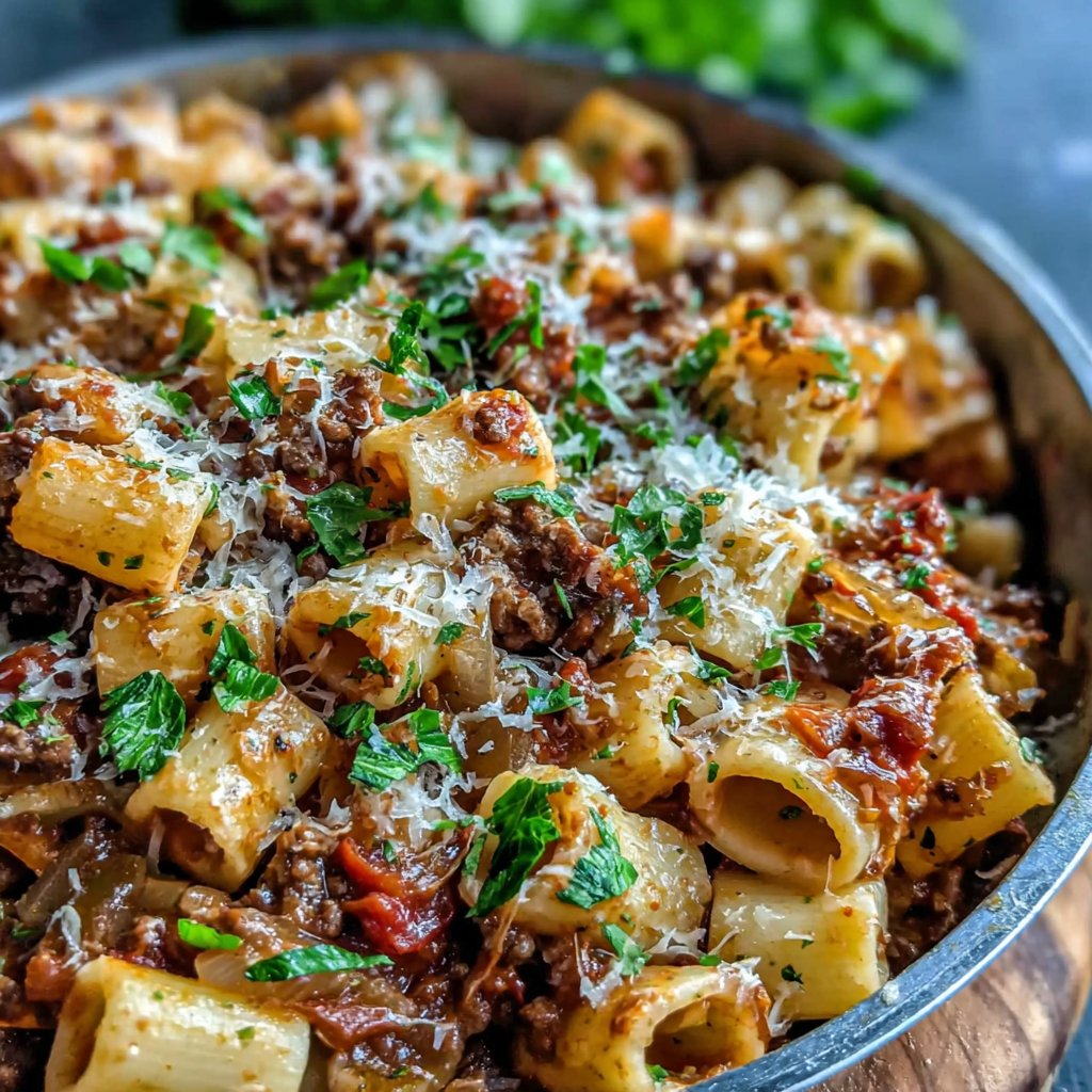 Quick Ground Beef Pasta Skillet