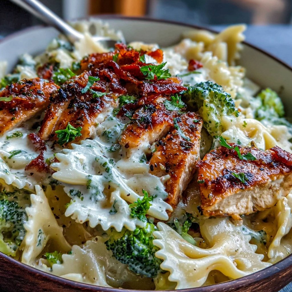 Bow Tie Pasta With Chicken And Broccoli