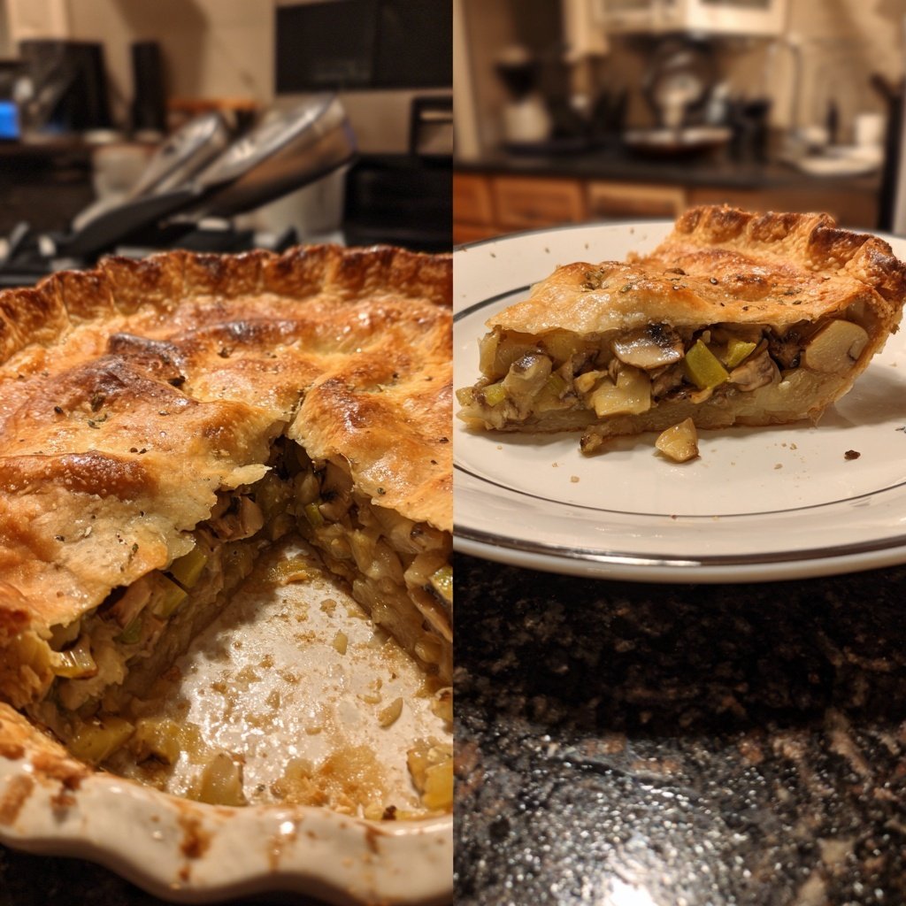 Sunday Mushroom and Leek Pie