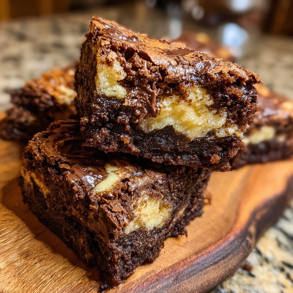 Cottage Cheese Brownies with Vanilla Swirl