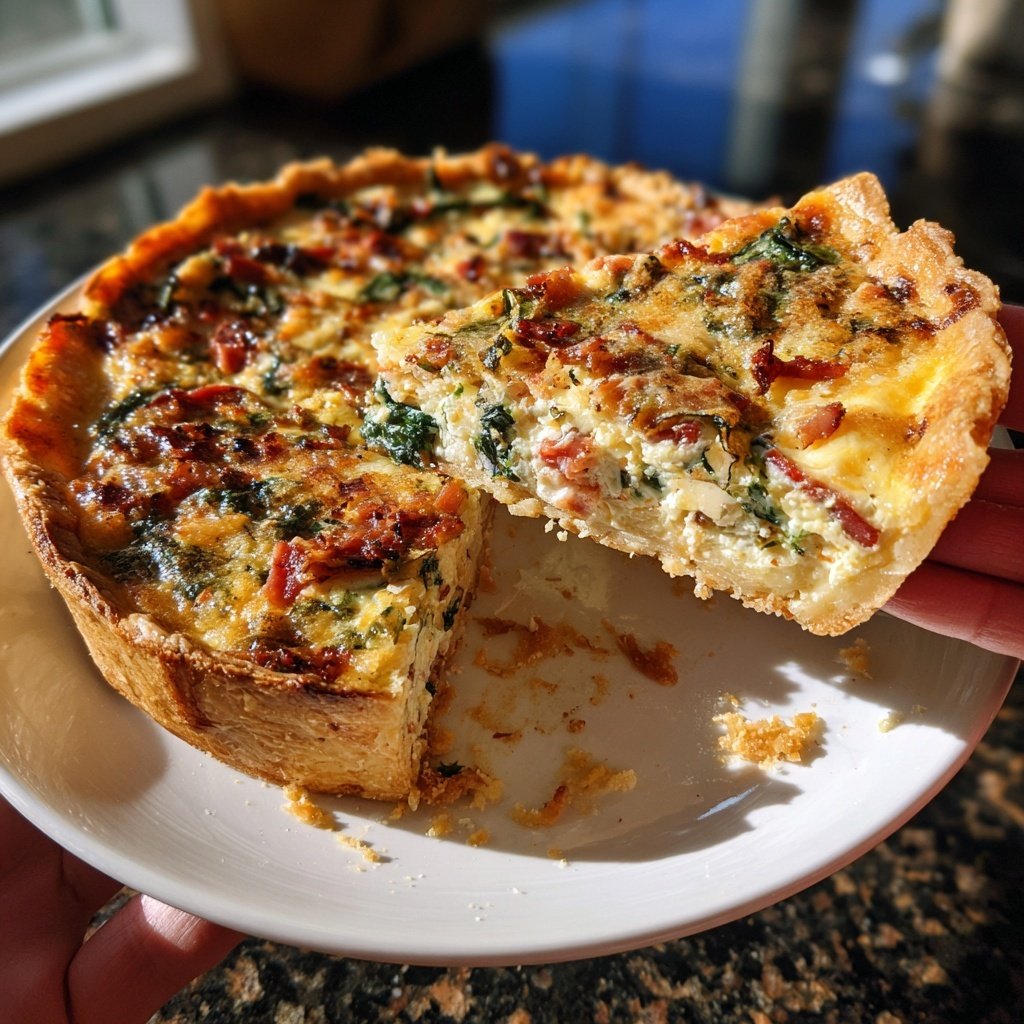 Spring Brunch Quiche With Bacon