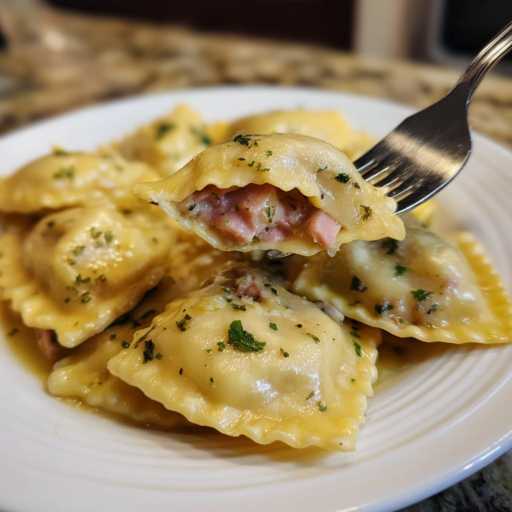 Pink Beet Ravioli in Butter Sage Sauce