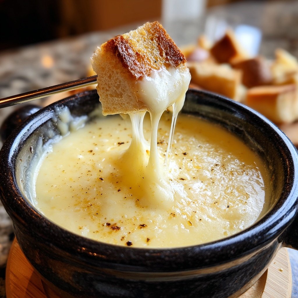 Fondue with Alpine Cheese Mix