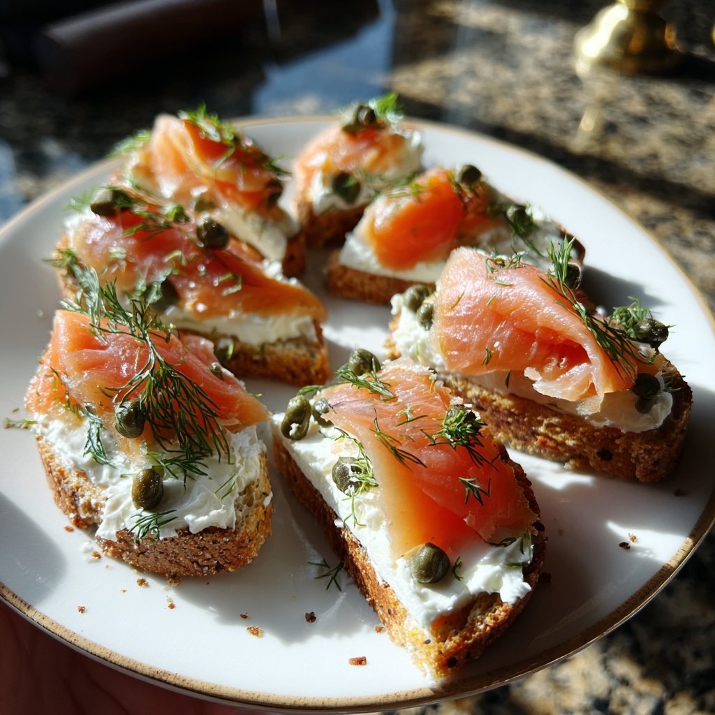 Canapés with Smoked Salmon