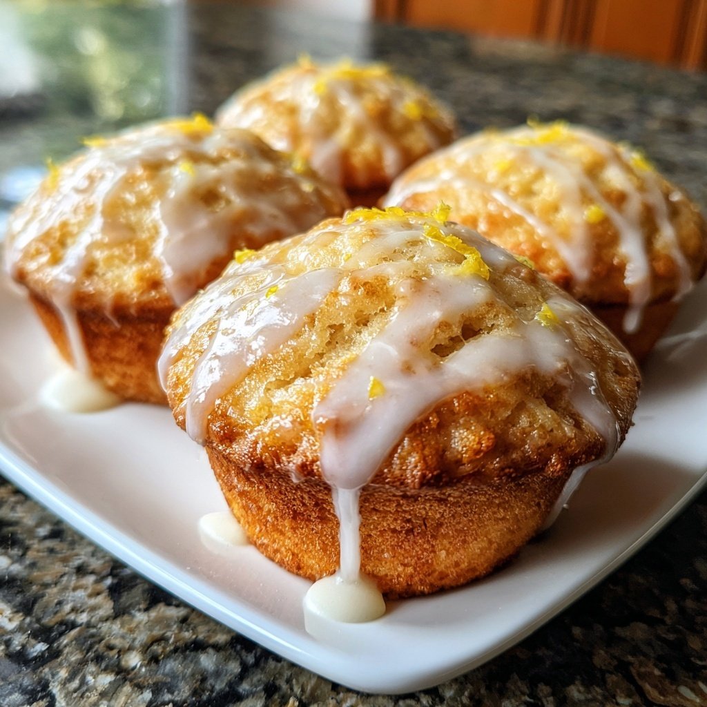 Limoncello Lemon Muffins