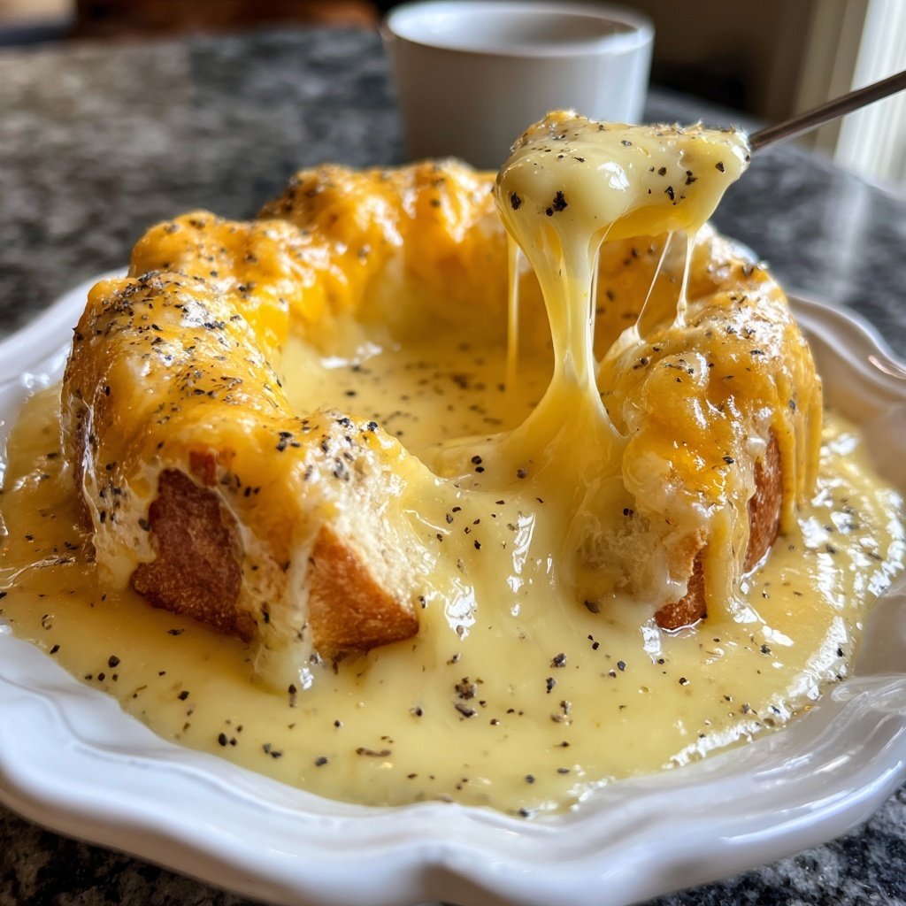 Fondue with Fontina and Black Pepper