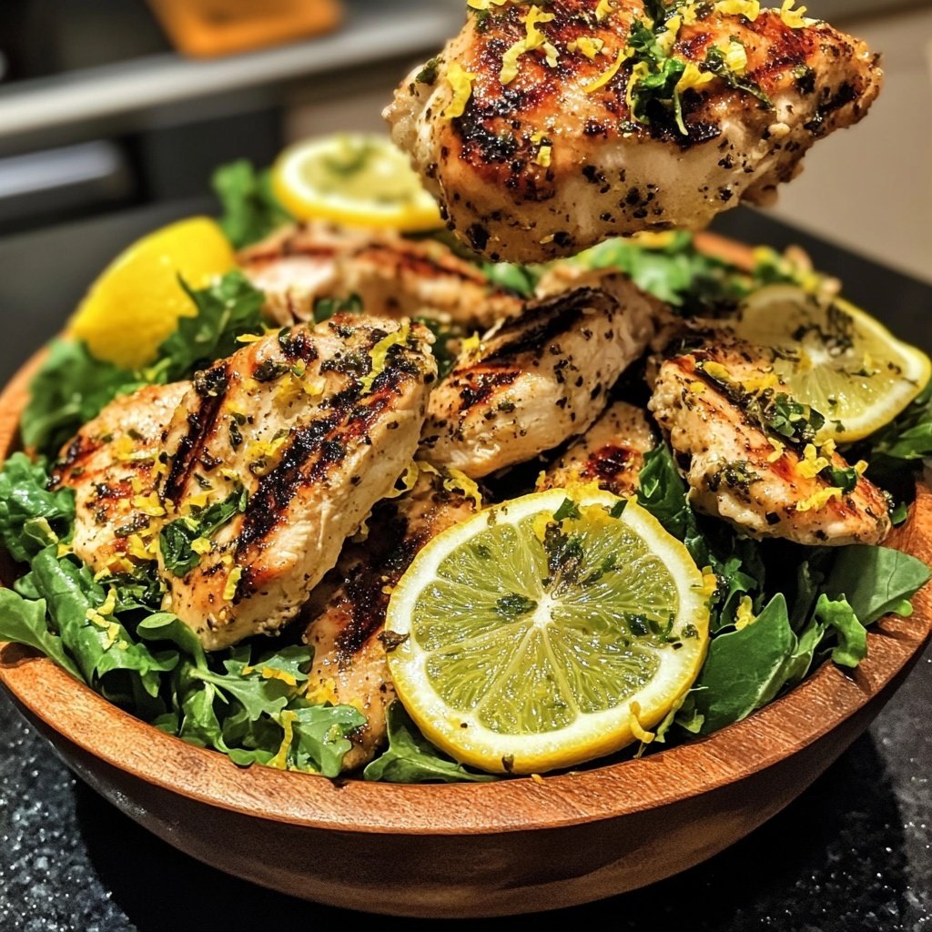 Grilled Lemon Herb Chicken Bowl
