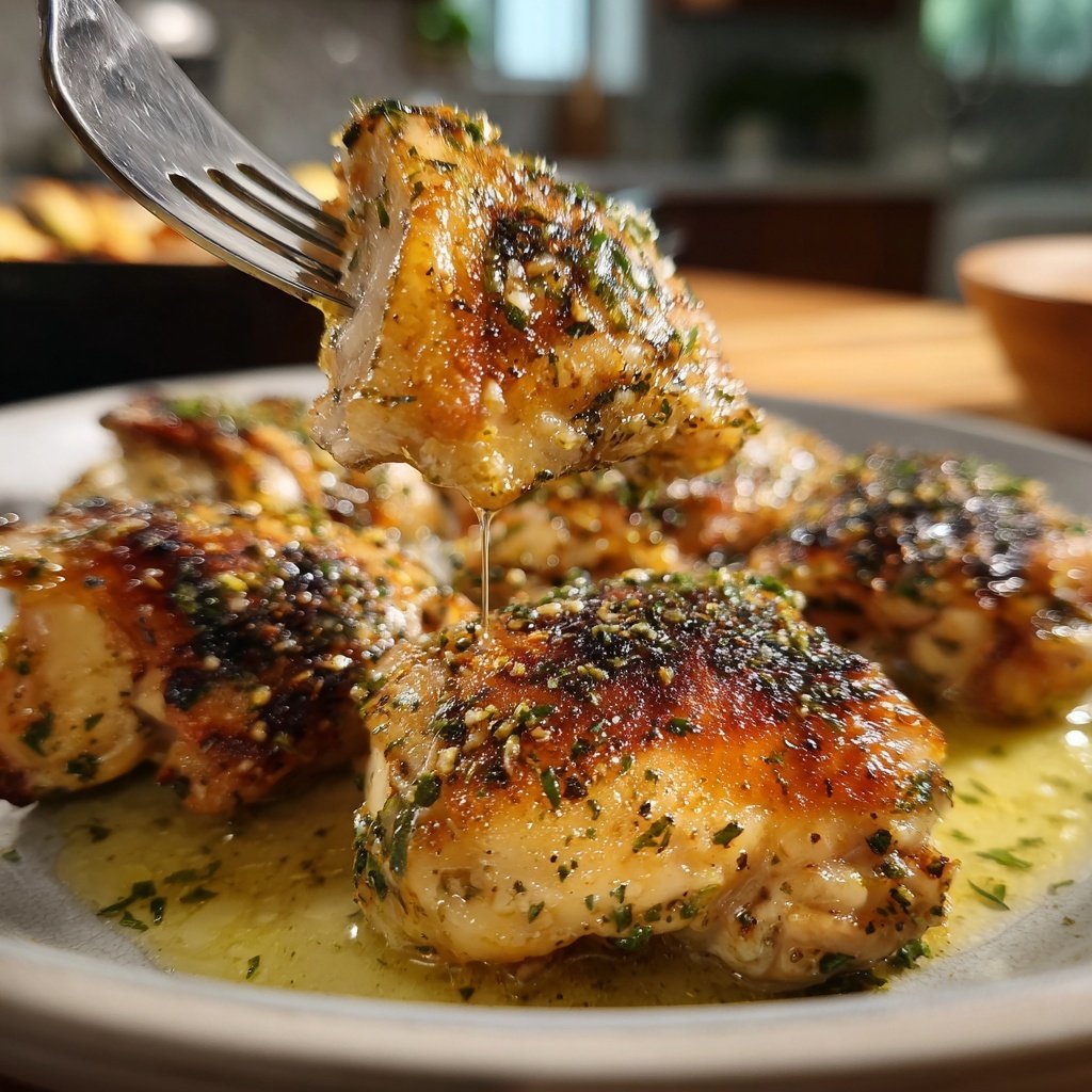 Comfort Food Baked Chicken Thighs