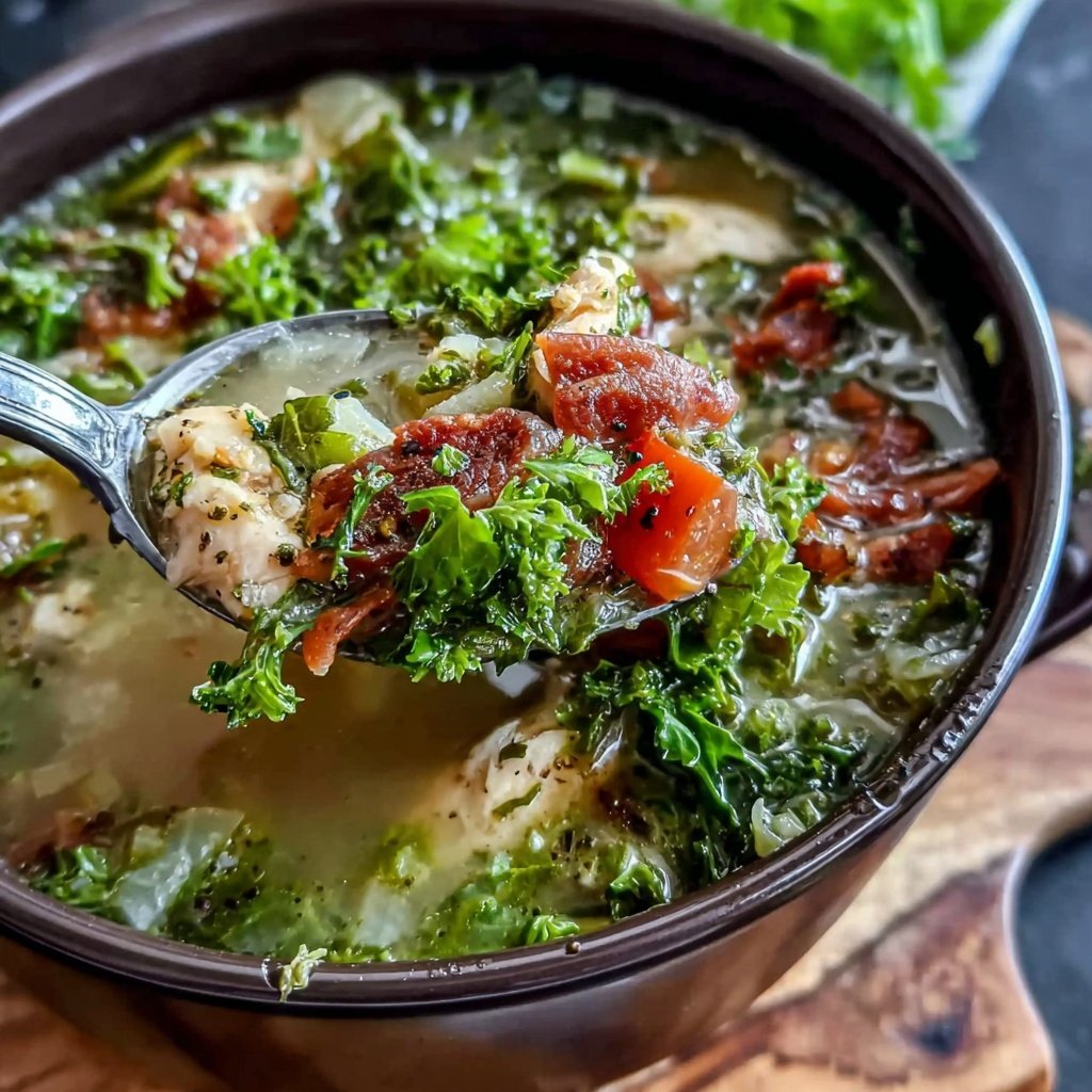 Healthy Chicken And Kale Soup