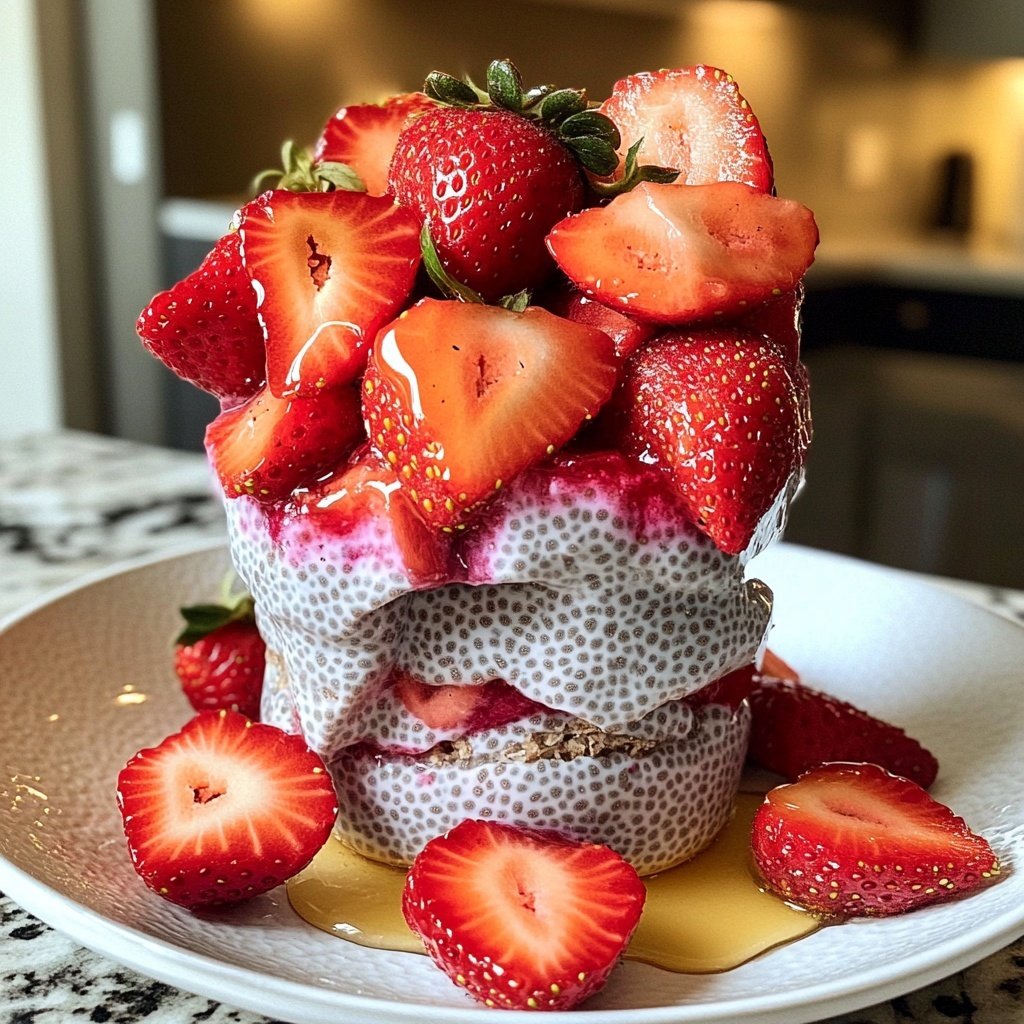 Valentine Breakfast Berry Chia Parfaits