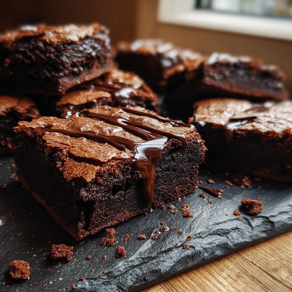 Crispy Edge Sourdough Brownies