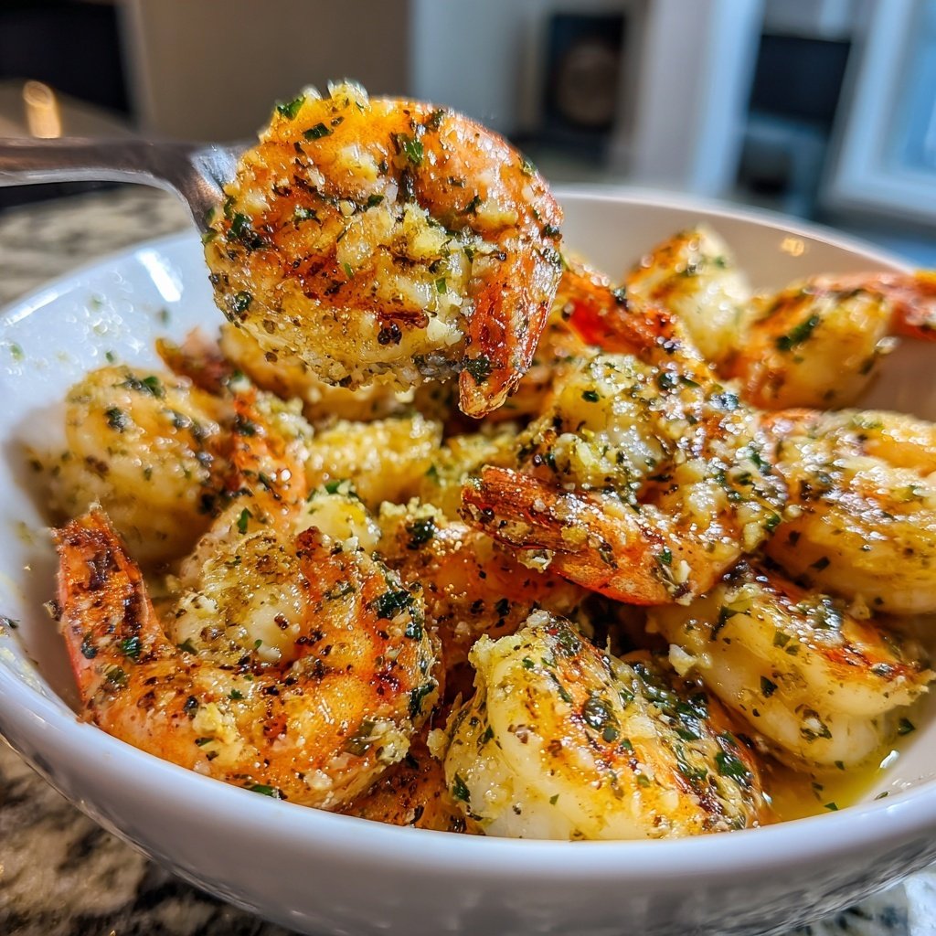 Garlic Butter Shrimp with White Wine