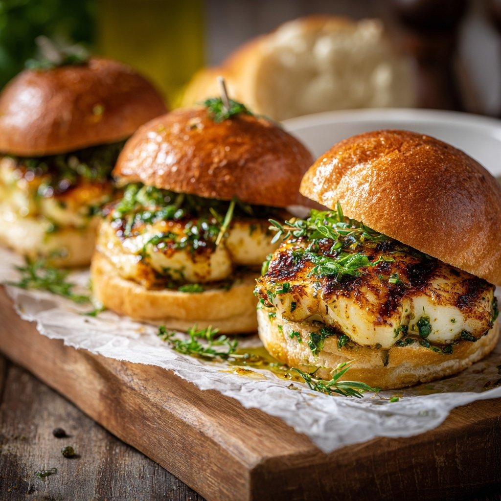 Grilled Halloumi Sliders