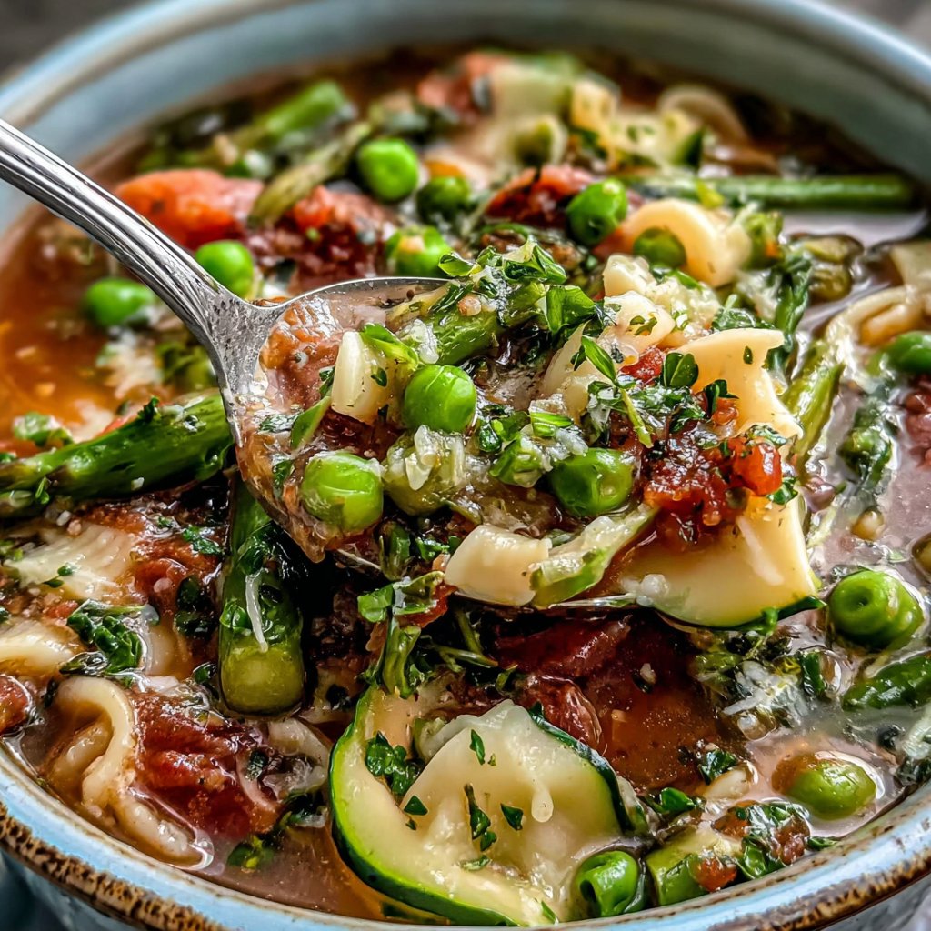 Simple Spring Minestrone Soup