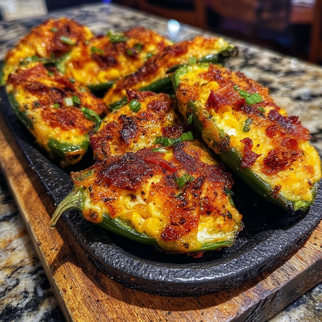 Jalapeno Poppers Stuffed with Corn