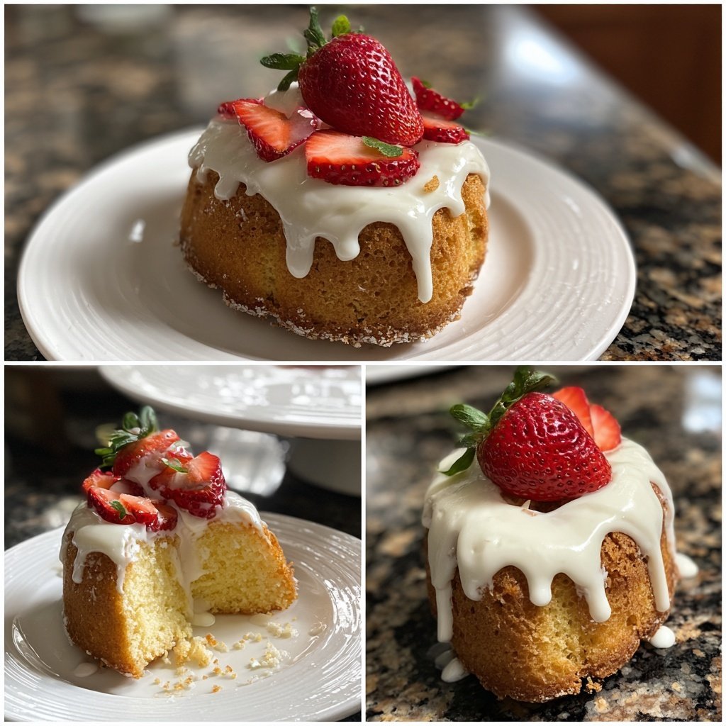 Mini Heart Cake with Vanilla Sponge