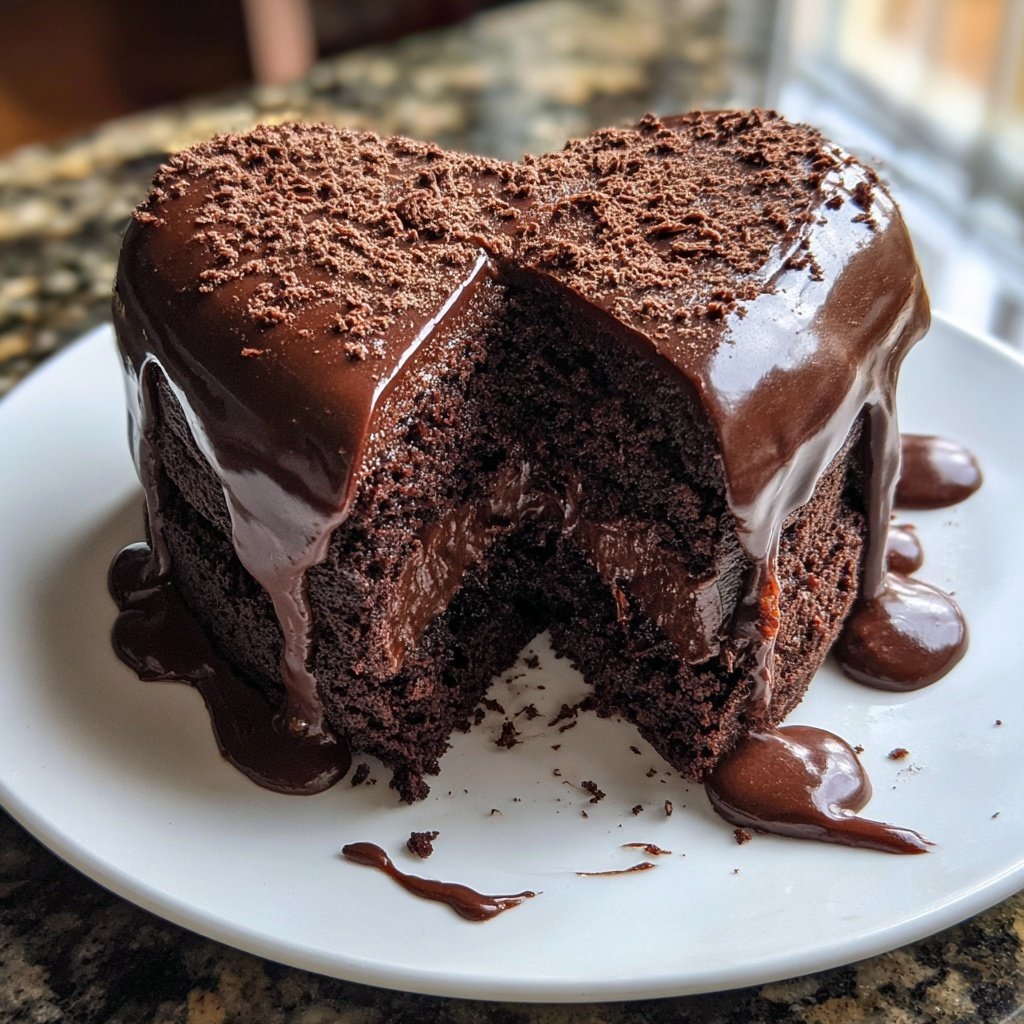 Mini Heart Cake with Chocolate Sponge