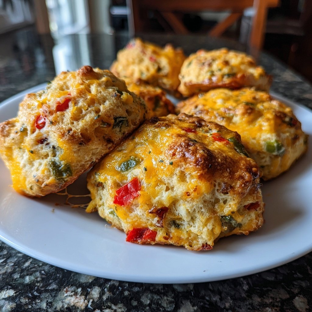 Super Bowl Cheesy Veggie Biscuit Sliders